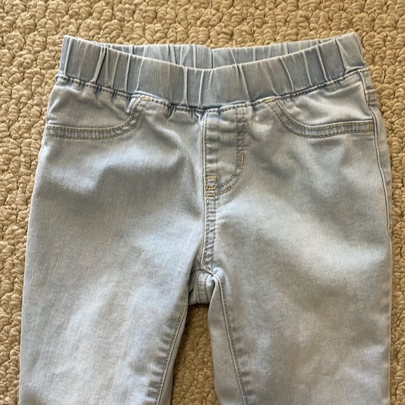 CAT & JACK UGC Girls Size 7 Light Blue Jean Leggings Pull on elastic waist 👖 - Picture 3 of 10